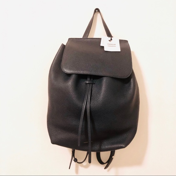 Mansur Gavriel Tumbled Leather Backpack - Picture 2 of 5